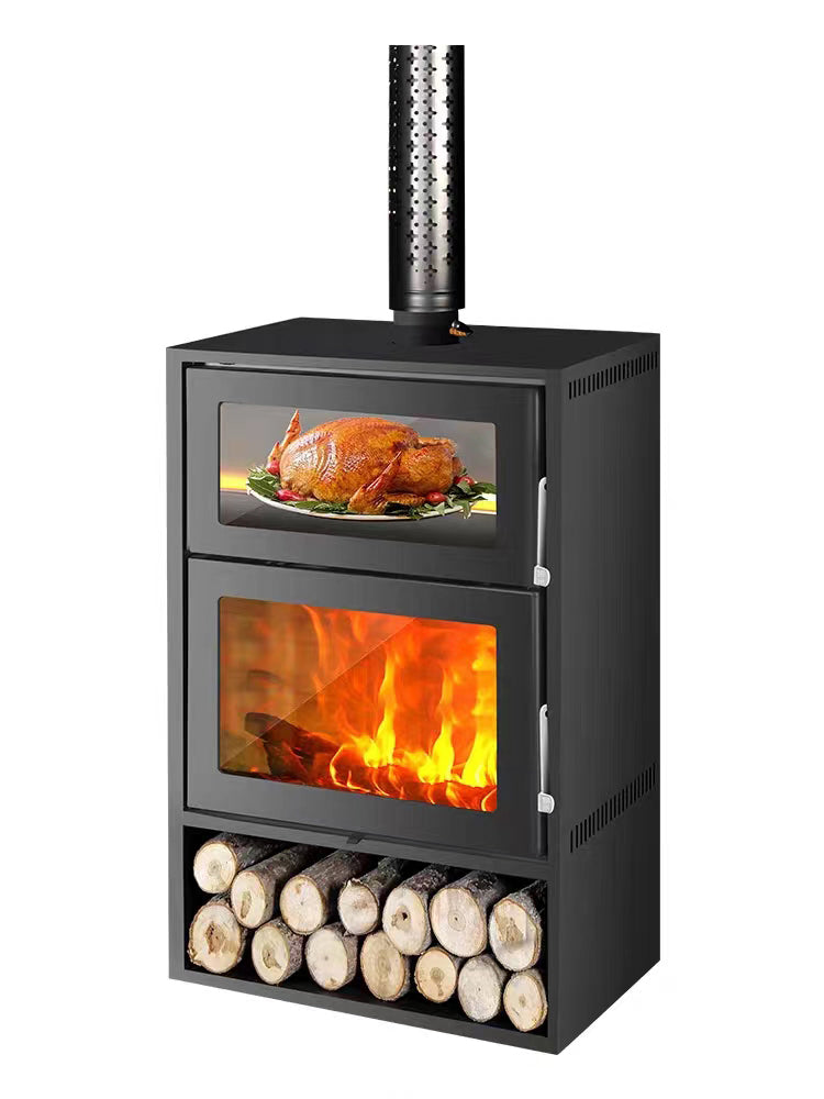 FIREPLACE-INTEGRATED OVEN